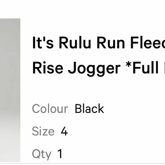 Black High-Rise Jogger Pants - Picture 2 of 3